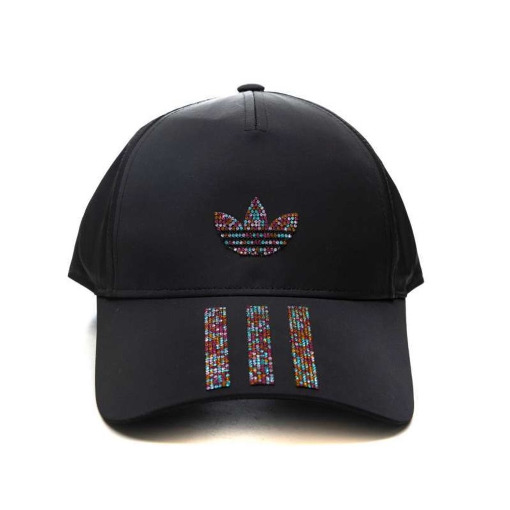 adidas Originals Rhinestone Birdie Adjustable Strapback Hat | Black - Picture 6 of 6